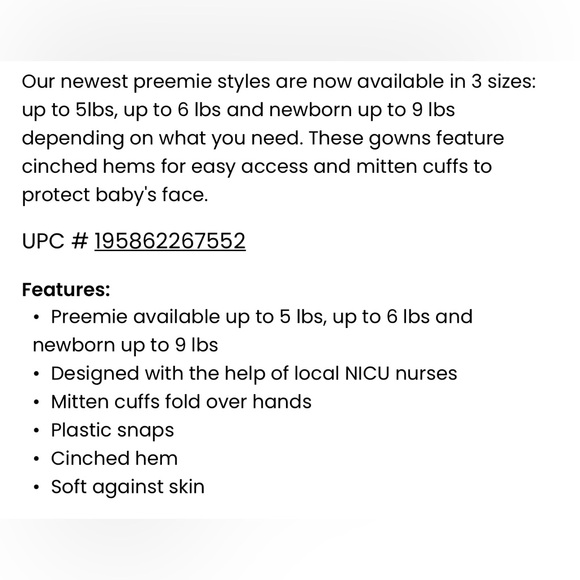 2 pack Carter’s sleep gowns - Picture 6 of 7